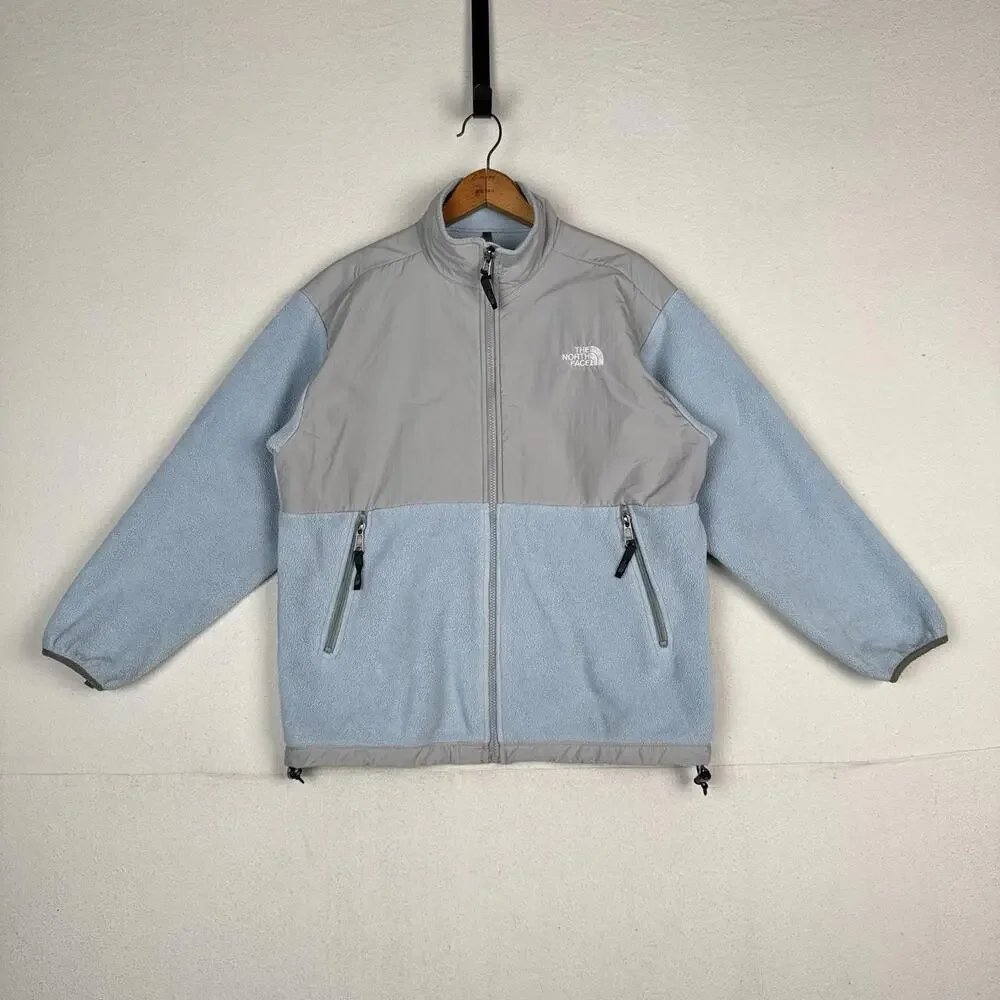 The North Face Youth X-Large XL Blue Gray Fleece Full Zip Jacket‎